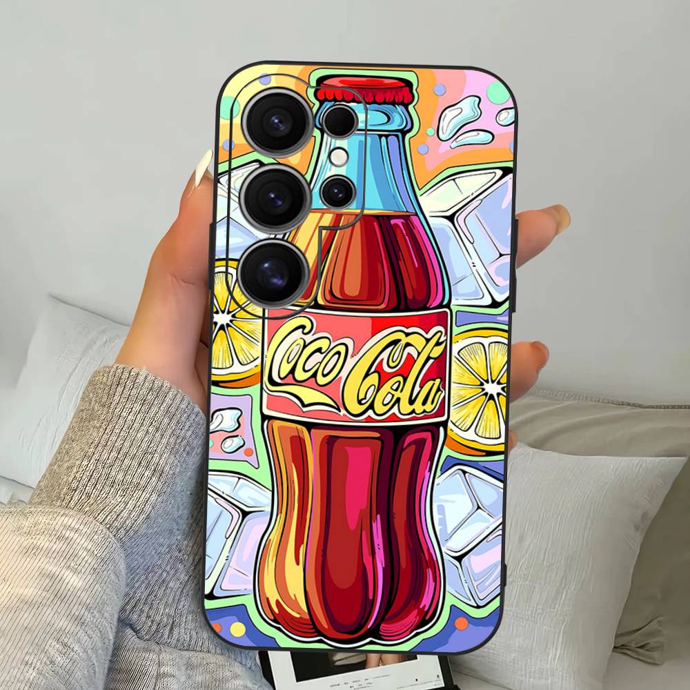 Чехол для телефона Hot C-Coca Drinks C-Cola для Samsung S 24 Fe 25 Ultra Plus 20 Lite 21 30 22 23 24 22 Ultra 5G Fundas