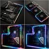 НЕОНОВАЯ Адресная RGB Светодиодная Лента для ПК, 2x15,7 дюйма WS2812 RGB Радужная Магнитная ARGB Лента для 5V 3-pin Aura SYNC, Gigabyte RGB Fusion, MSI Mystic Light