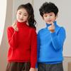 Kids Sweater 100% Merino Wool Turtleneck Children Winter Thick Wool Pullover Soft Warm Autumn Jumper Knit Top Long Sleeve