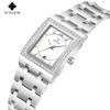 WWOOR Quartz Watch For Women Stainless Steel Top Brand Luxury Women's Bracelet Watches Female Clock Waterproof Date Wristwatch