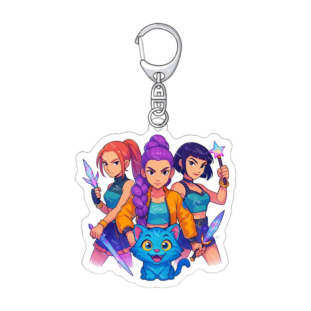Периферийный акриловый брелок для ключей в стиле корейского аниме от Netflix