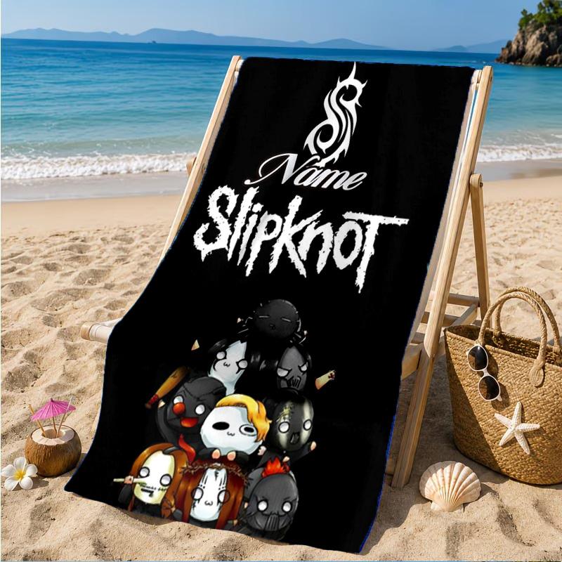 Custom Name Beach Towel Slipk-not Artistic Masks Microfiber Beach Towel, Lightweight for Summer Travel, Swimming Pool Fan Birthday Gift