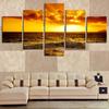 5 Piece Wall Art Canvas Painting The Setting Sun Ocean Seascape Modern Home Decor Living Room Wall Decoration Canvas Art Print