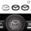 1 шт. ABS Наклейка на центральную эмблему руля автомобиля для Mazda 3 CX3 CX4 CX5 CX7 CX8 CX9 CX30 RX7 Atenza Axela Декор интерьера