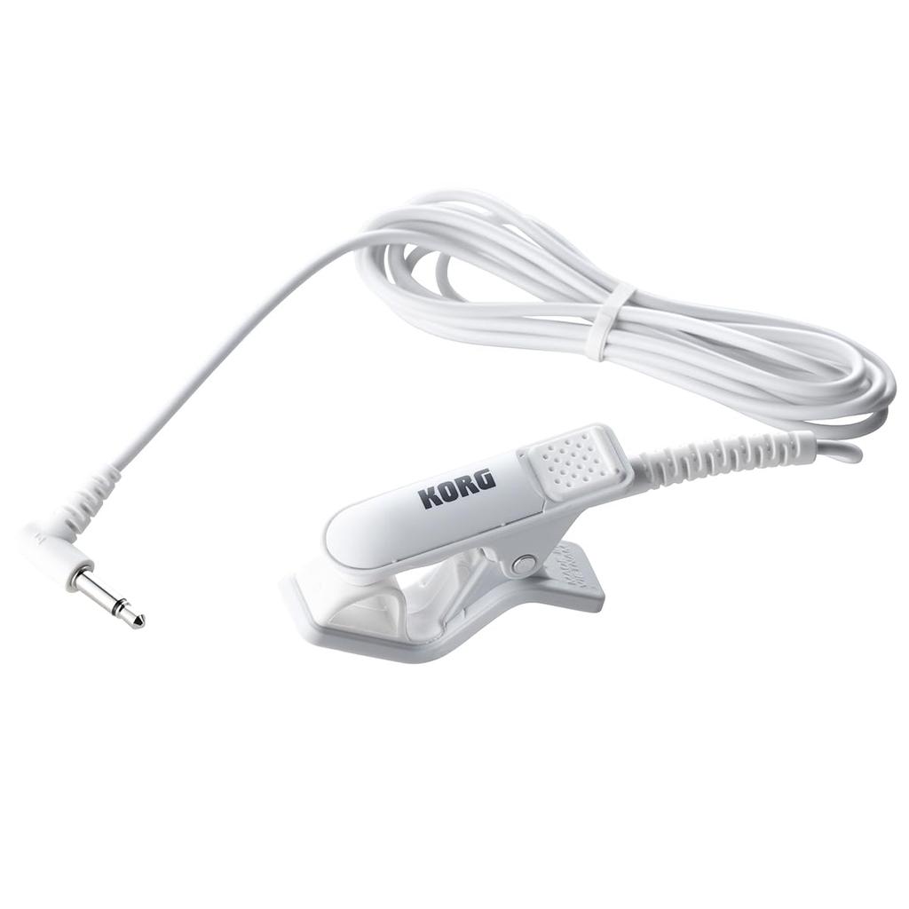 KORG Contact Microphone for Tuner WH White Clip-on CM-400