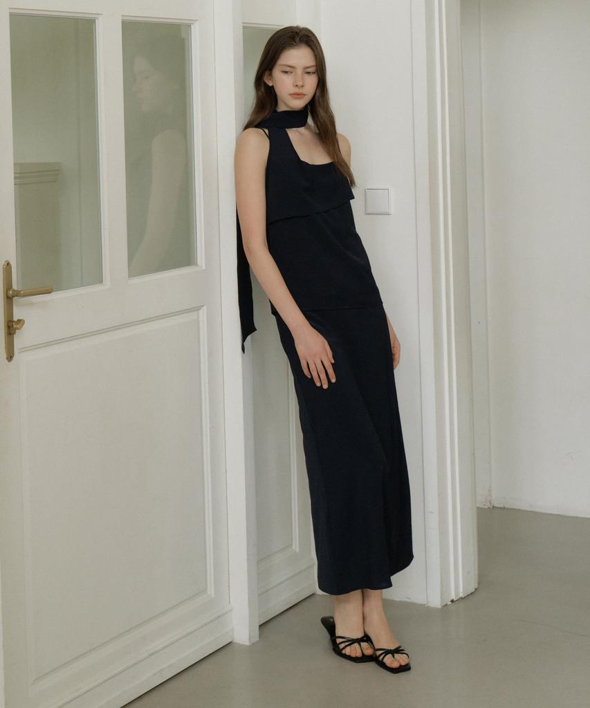 Riorg Gir Dart Long Skirt Navy