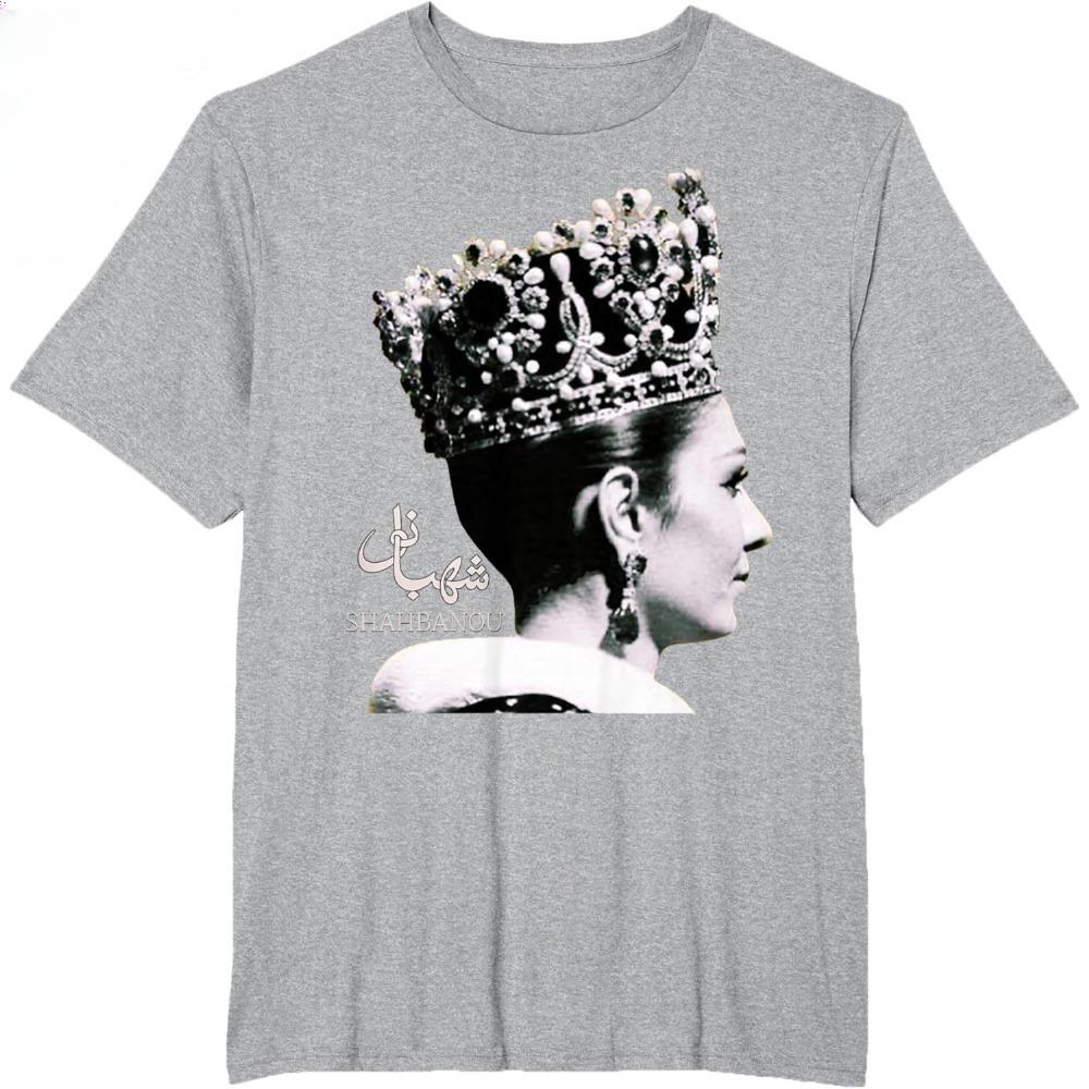 2026 Shahbanou Farrah Pahlavi TShirt Retro Iranian Empress Persia Graphic Casual Top for Unisex Women Heritage Wear Tshirt Summer
