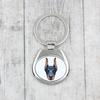 Dobermann, Doberman Pinscher, Dobie I - Geometric Keychain with a Photo and the Inscription Art-Dog