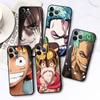 Чехол для телефона O-ne-1-P-Piece Drawings для iPhone 14 Plus 7 12 Mini XR 11 SE 8 6s 13 Pro Max XS X матовый противоударный черный мягкий чехол
