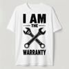 I Am The Warranty T Shirt Mechanic Tools Funny Garage Vintage Washed Streetwear Homme Comfortable Breathable Casual