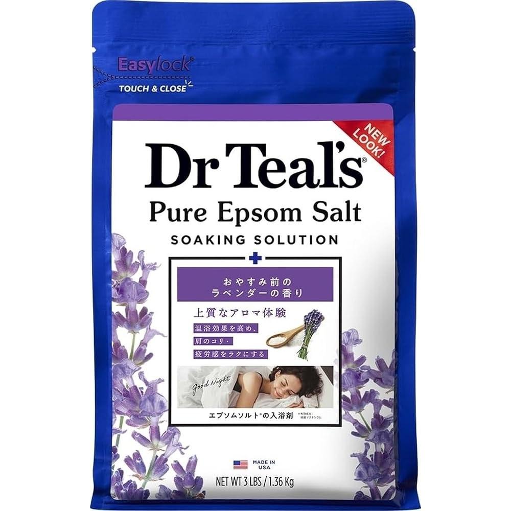 Dr Teal's английская соль с лавандой и магниевым эфирным маслом 1,36 кг для ванны