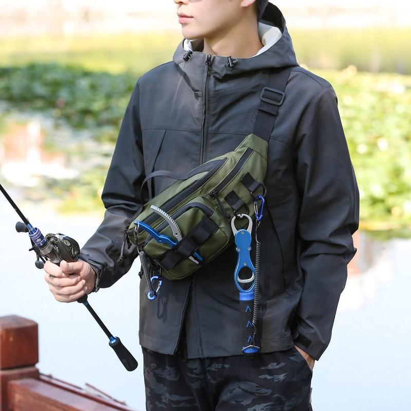 Lightweight Waterproof Fishing Waist Pack Men Women Outdoor Gear Bag Multi-Functional Chest Belt