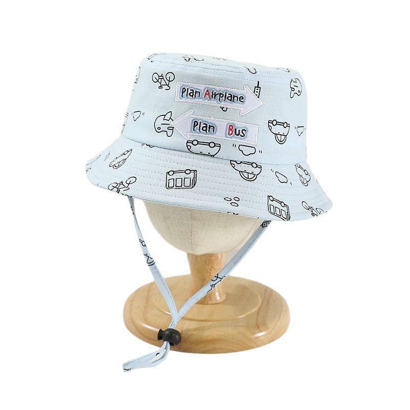 Spring and Summer Baby Fisherman Hat Korean Version Girl Cartoon Sun Hat Boy Basin Hat Sun Protection Sun Hat Children Hat Trend