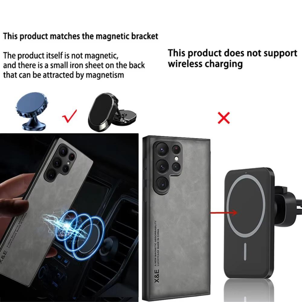 Magnetic Case For Samsung Galaxy S26 S25 Ultra S24 S23 S22 S21 S20 FE 5G Lite Note 20 10 Ultra Plus Leather Silicon Cover Funda