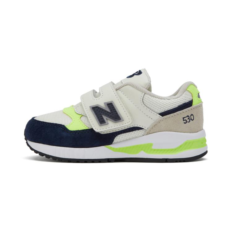 New Balance Cushioning Abrasion Resistant Breathable Low top Running Shoes Beige Blue Green Children Aged 3 7 Years Old KV530SIP