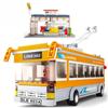 0332 Троллейбусы, 457 шт., 3D строительные кирпичи, наборы строительных блоков «сделай сам», для детской игрушки, рождественский подарок, игрушки «сделай сам», 60154