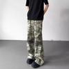 Джинсы клеш JYL для мужчин Vibe Camo Американский Хип-Хоп Модные Прямые Джинсовые Брюки в Пол
