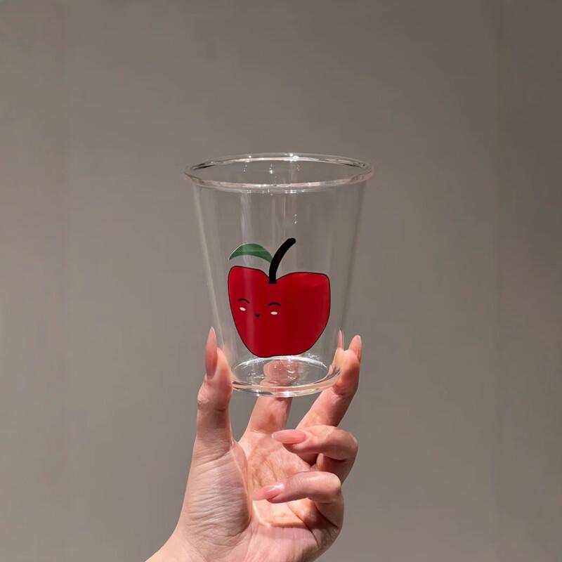 Стеклянная бутылка для воды Shangqi Apple Design из высокоборосиликатного стекла