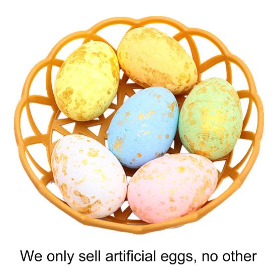 1 Набор Искусственное Пасхальное Яйцо Яркий Праздничный Штрих Пенополистирол Красивое Имитационное Пасхальное Яйцо для Вечеринки