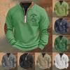Men's St. Patrick's Day Vintage Casual Zip Sweatshirt Outdoor Casual Top