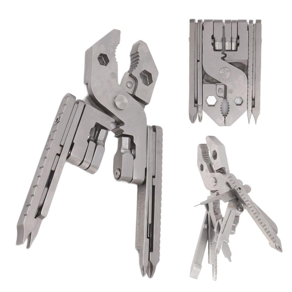 420 Stainless Steel Multi Tool Silver Outdoor Tool Sturdy Multitool Pliers Home Repair