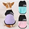 Breathable Dog T-shirt For Small Medium Dogs Cats Summer Pet Vest Clothes Soft Cozy Pet Print Puppy Coat French Bulldog Costume