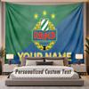 Custom Name Text Tapestry Rapid Wien FC Personalized Polyester Wall Tapestry For Bedroom And Room
