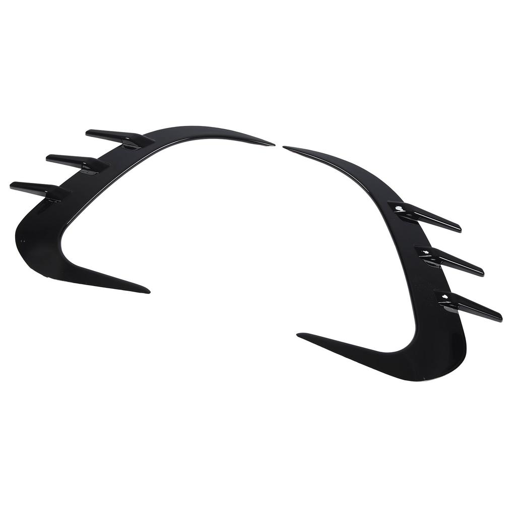 2PCS Rear Bumper Spoiler Left Right Glossy Black Replacement for Benz GLC‑Class X254 AMG‑Line 2022 and Up