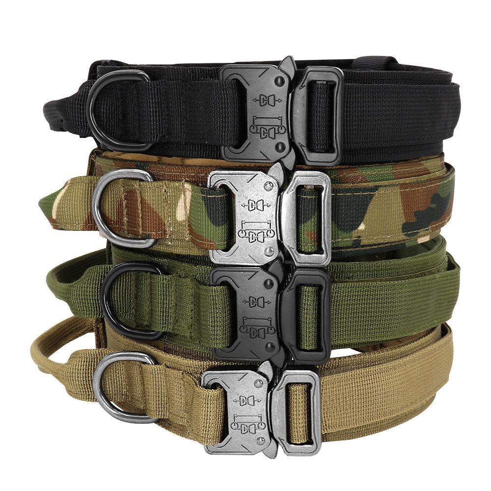 Big Dog Collar Tactical Training Nylon Dog Collar Cobra Buckle Close-fitting Control Dog Neck Ring