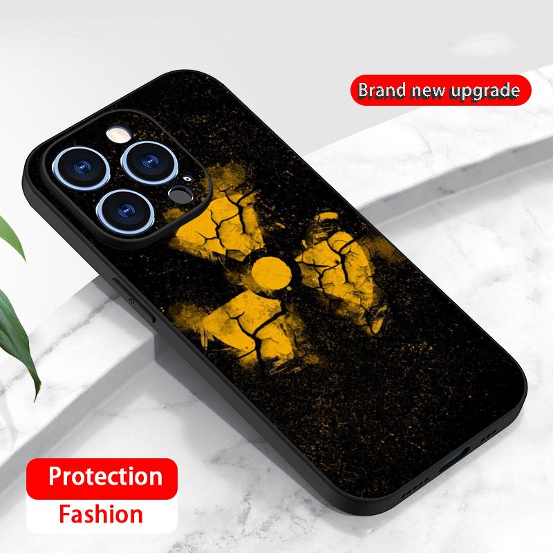 Игровой Stalker 2 горячий дизайн узора Чехол для телефона Для iPhone 16 16e 15 14 13 12 11 Plus Mini Pro Max Мягкий черный Ударопрочный чехол