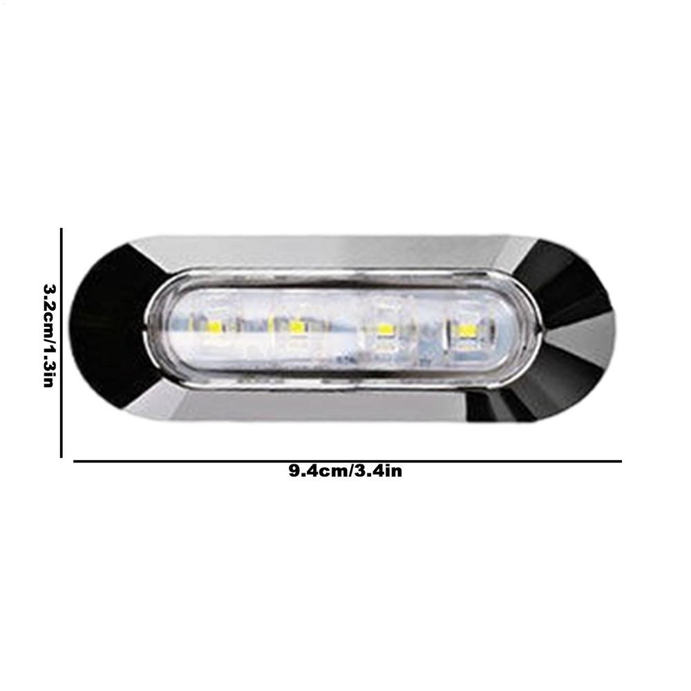 Боковой фонарь грузовика 4 LED Задний боковой габаритный фонарь и указатели поворота 12/24v Указатели поворота Светодиодный боковой габаритный фонарь Лампа