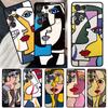 Abstract Portrait Art Painting Case For Samsung Galaxy S22 S21 Ultra Note 20 S8 S9 S10 Note 10 Plus S20 FE S21 FE Cover