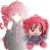 23CM Cute Cartoon Game Anime Kasane Teto Plush Toys Soft Cosplay Figure Plushie Peripheral Doll Fan Girl Birthday Accompany Gift