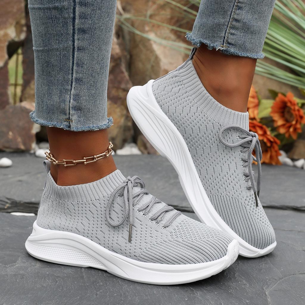 Весенние новые женские сетчатые дышащие повседневные туфли на шнуровке из вулканизированной ткани женские кроссовки на платформе одинарные женские туфли на плоской подошве большого размера 43