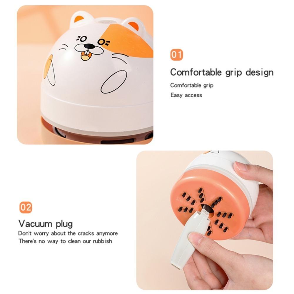 Portable Desktop Vacuum Cleaner Cordless Table Dust Sweeper Compact Handheld Vacuum Cleaner Home