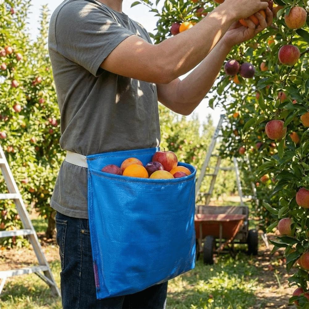 Waterproof Fruit Picking Bags Large Capacity Vegetable Storage Bags Garden Harvest Apron Farm