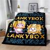 Милые Lankybox Foxy Boxy мультяшные Печатные одеяла Плед для пикника Фланелевое Теплое одеяло Дорожные одеяла Подстилки для кровати Подарок на день рождения