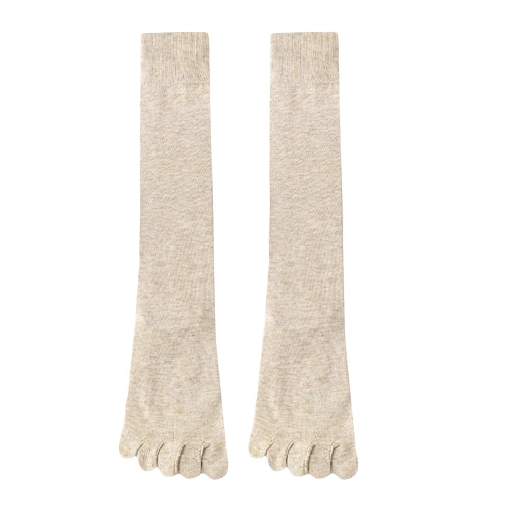 High Tube Five-Toe Socks Spring Autumn Five Finger Socks New Calf Socks  Ladies Stocking