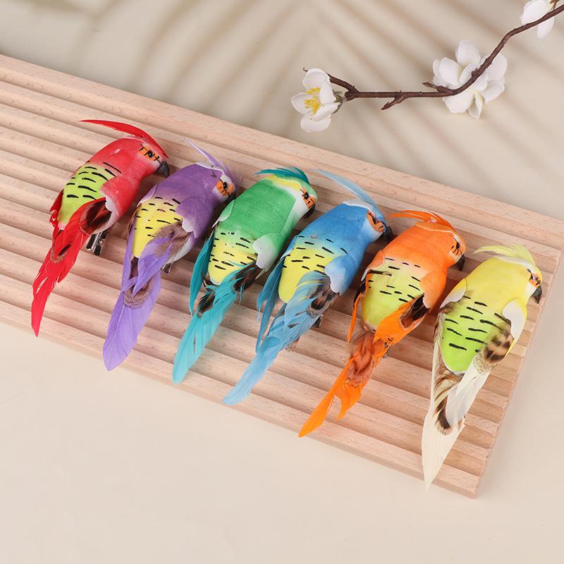 Творческий искусственный попугай, имитация пенопласта, животное, имитация перьев, модели птиц, сделай сам для свадебной вечеринки, украшения для дома и сада, декор
