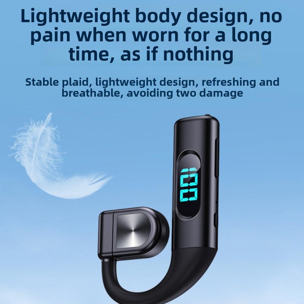Wireless Bluetooth Headset Hanging Ear OWS Open Long Life Business Driving Running Large Capacity