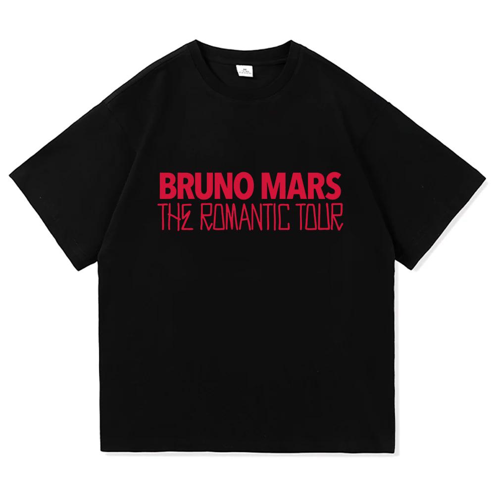 Bruno Mars The RoUnisextic Tour 2026 T Shirt Fashion Unisex Aesthetic Oversized Loose Tees Vintage 100% Cotton Tops Graphic T Shirts