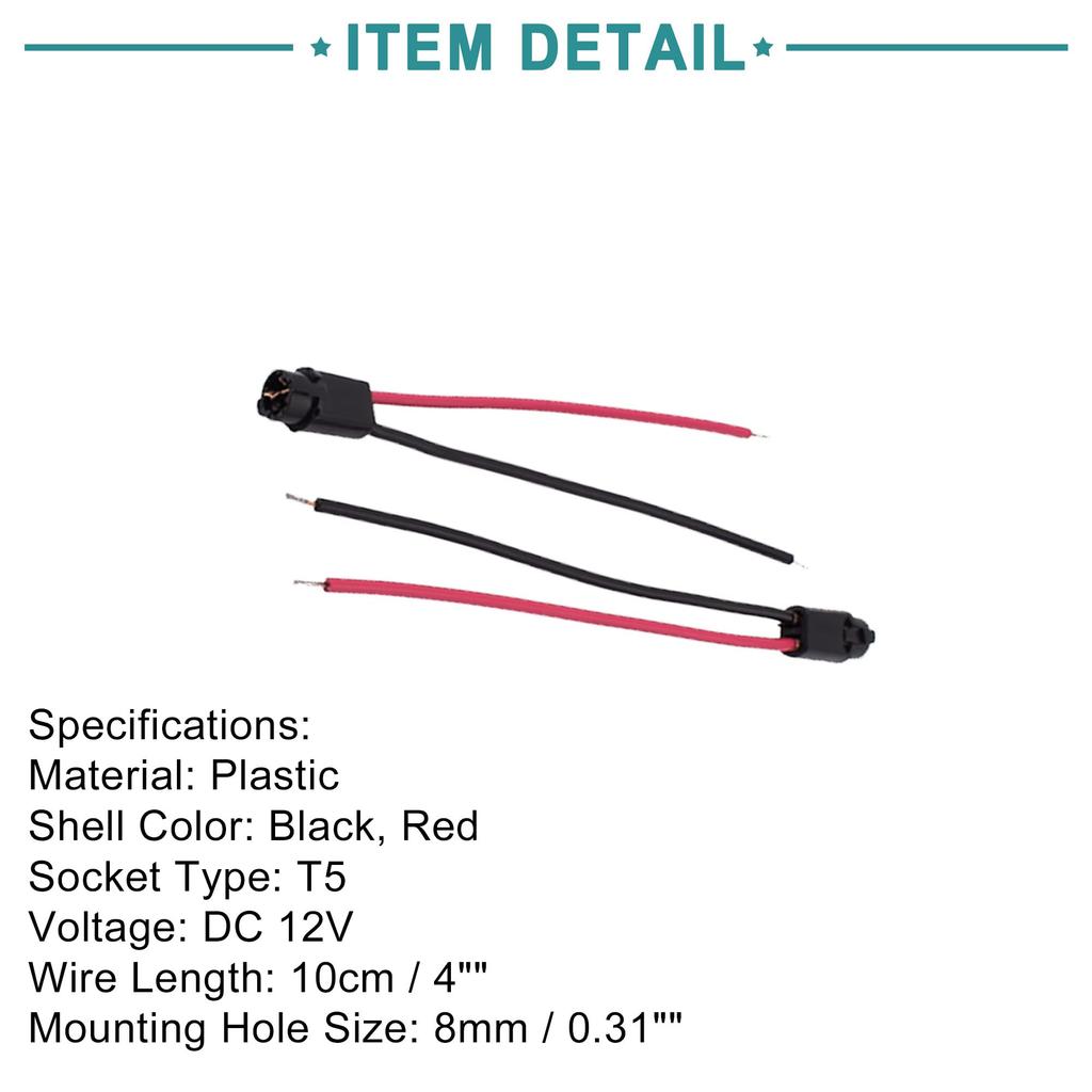 ACROPIX автомобильный разъем жгута проводов универсальный T5 держатель разъема жгута проводов черный 10 шт.