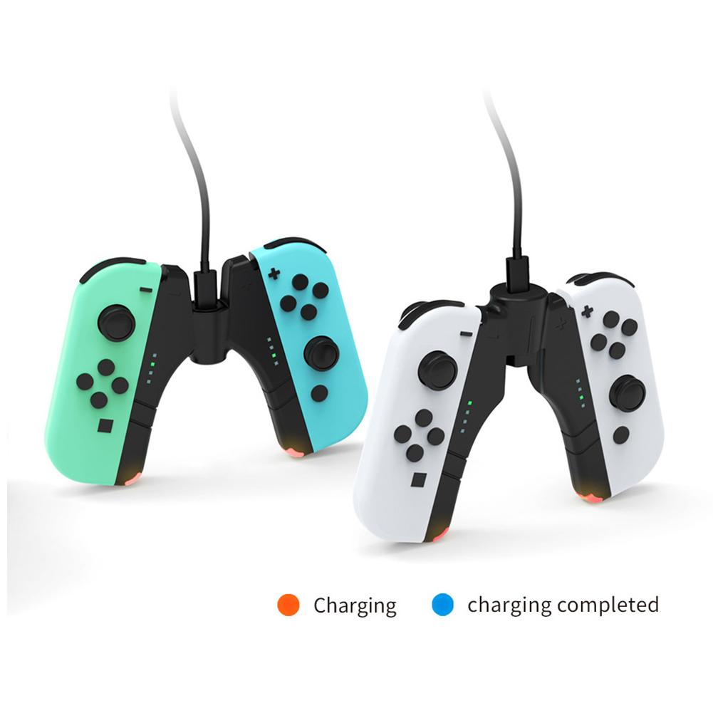 4 в 1 Joy-Con зарядное устройство для Nintendo Switch NS/Switch OLED контроллер зарядное устройство светодиодный индикатор зарядная док-станция ручка ручка