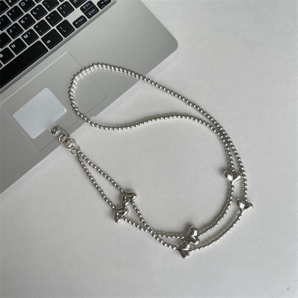 Длинная длинная цепочка для телефона через плечо Сердце Шнурок для мобильного телефона Модная цепочка для мобильного телефона Девушки