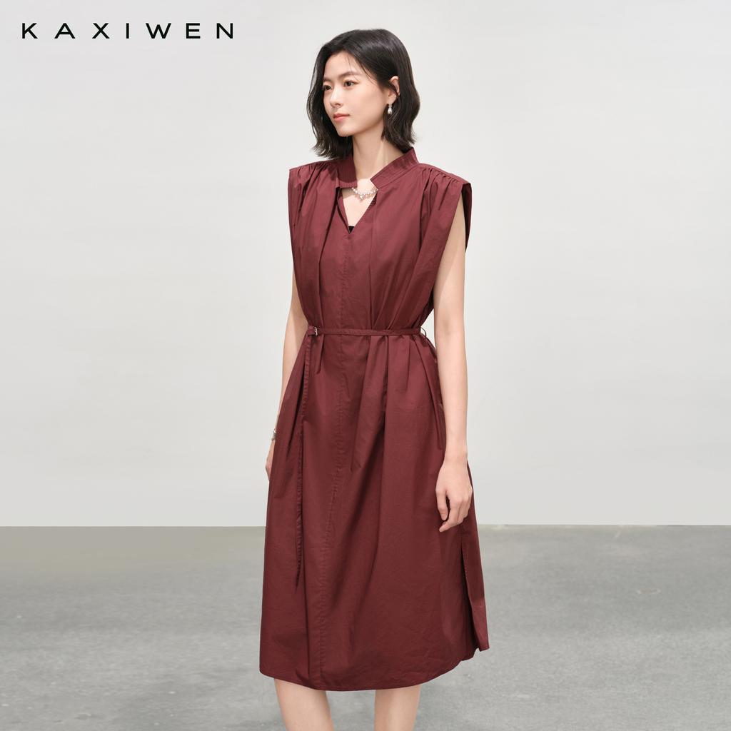 Stand up collar intellectual temperament dress