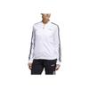Adidas Приталенная спортивная куртка на молнии в стиле ретро, женская куртка белого цвета FL4876