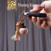 Ручная Резьба 3D Сплошное Дерево Подвеска-Кот и Брелок-Украшение