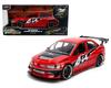 JADA TOYS 1/24 Форсаж 25-летие Mitsubishi Lancer Evolution IX Шона Красный Металлическая Модель Автомобиля [Параллельный Импорт]