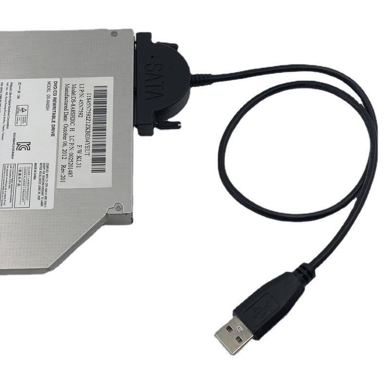 Кабель-адаптер для внешнего оптического привода USB-SATA - преобразователь 7+6 для ноутбуков
