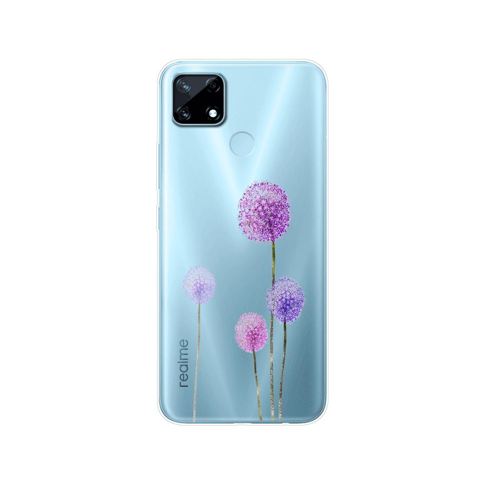 Для Realme C12 C25 C25S 7i Global Чехол Силиконовая задняя крышка для Realme Narzo 20 30A Чехол для телефона ТПУ Мягкий чехол-бампер Etui